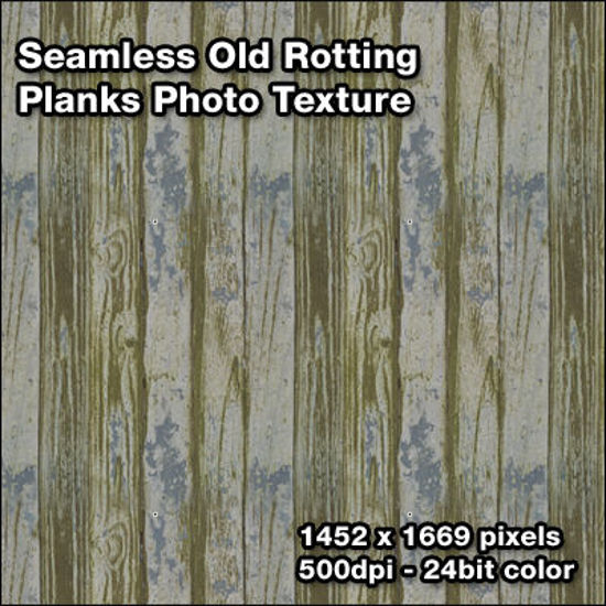 Picture of Seamless Rotting Wood Planks Photo Texture