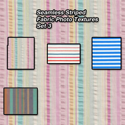 Picture of Seamless Striped Fabric Photo Textures 3
