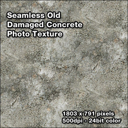 Picture of Seamless Old Damaged Concrete Photo Texture