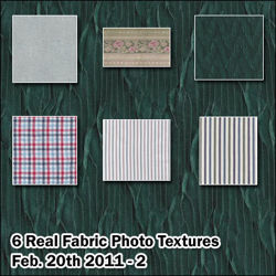 Six Seamless Real Fabric Photo Textures