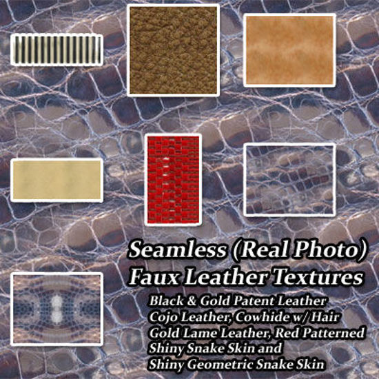 Picture of Seamless Real Photo Faux Leather Textures 2