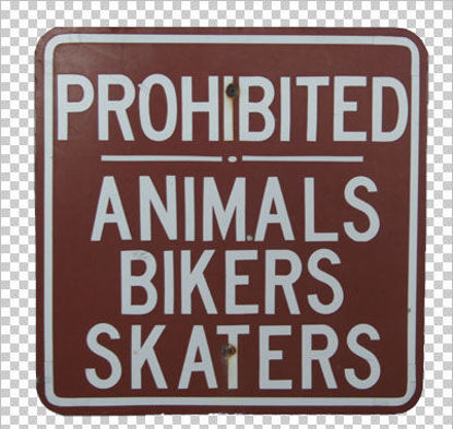 Picture of Prohibited - Animals Bikers and Skaters