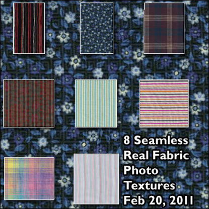 Picture of Eight Seamless Real Fabric Photo Textures