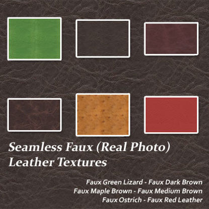 Picture of Seamless Real Photo Faux Leather Textures