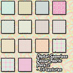 Digital Seamless Easter Fabric Texture Pack 2