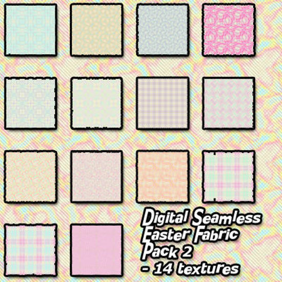 Picture of Digital Seamless Easter Fabric Texture Pack 2