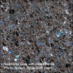 Seamless Granite Photo Textures 3000x3000 Pixels -Greyw-Blue-Granite