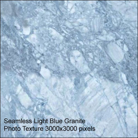 Picture of Seamless Granite Photo Textures 3000x3000 Pixels -Light-Blue-Granite