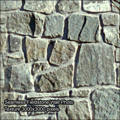 Picture of Seamless Digital & Photo Wall Texture Set - SMS-Fieldstone-Wall