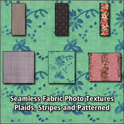Picture of 6 Seamless Fabric Photo Textures - Striped, Plaid and Patterned