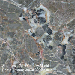 Seamless Marble Photo Textures 3000x3000 - Grey-Chunky-Marble
