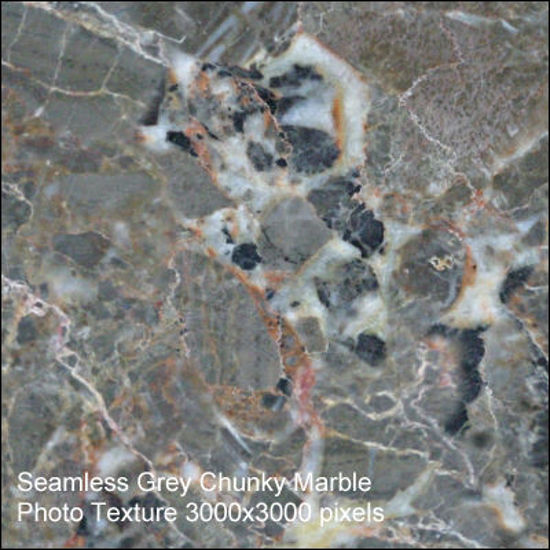 Picture of Seamless Marble Photo Textures 3000x3000 - Grey-Chunky-Marble