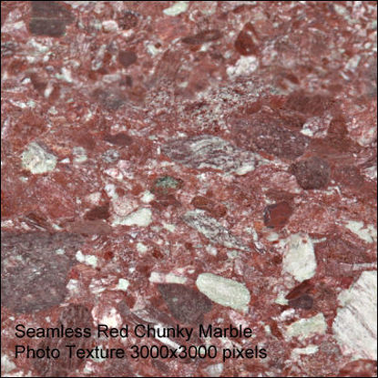 Picture of Seamless Marble Photo Textures 3000x3000 - Red-Chunky-Marble
