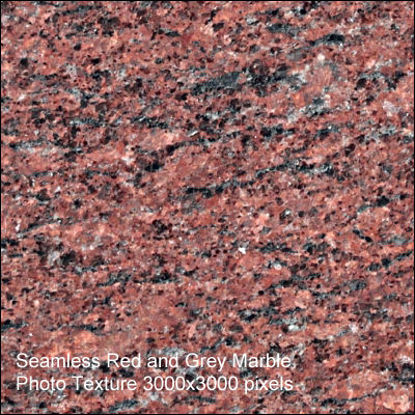 Picture of Seamless Marble Photo Textures 3000x3000 - Red-Grey-Marble