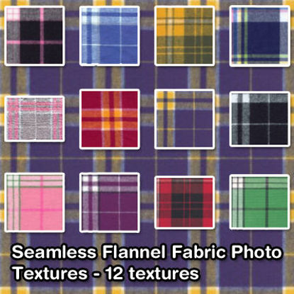 Picture of Seamless Flannel Fabric Photo Textures