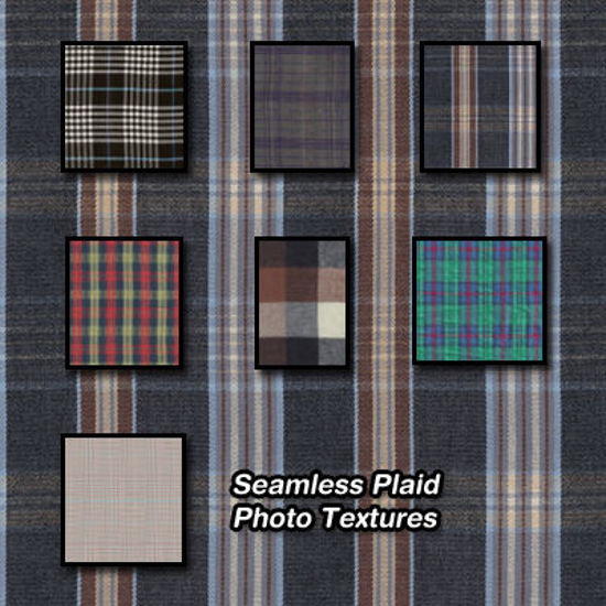 Picture of Seamless Plaid Fabric Photo Textures