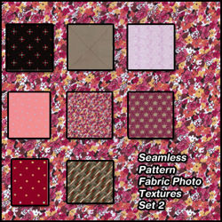 Seamless Pattern Fabric Photo Textures Set 2