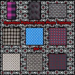 Seamless Pattern Fabric Photo Textures Set 1