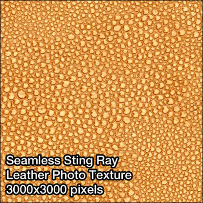 Picture of Seamless Leather Photo Textures - 3000x3000 pixels - Light-Stingray-Leather
