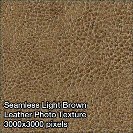 Picture of Seamless Leather Photo Textures - 3000x3000 pixels - Light-Brown-Leather