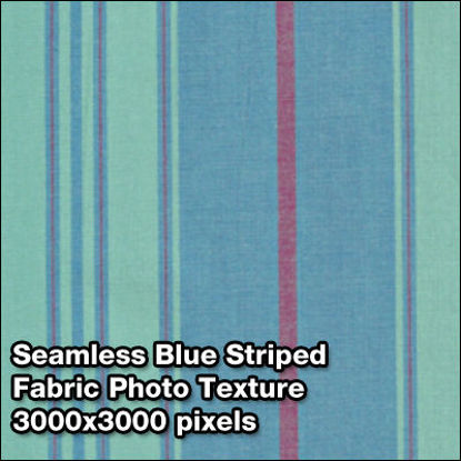 Picture of Seamless Women's Fabric Photo Textures Set - Blue-Striped-Fabric