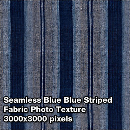 Picture of Seamless Women's Fabric Photo Textures Set - Dark-Blue-Stripe-Fabric