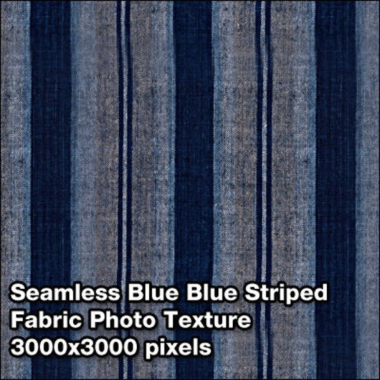 Picture of Seamless Women's Fabric Photo Textures Set - Dark-Blue-Stripe-Fabric