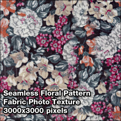Picture of Seamless Women's Fabric Photo Textures Set - Floral-Blouse