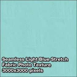 Seamless Women's Fabric Photo Textures Set - Light-Blue-Stretch-Fabric