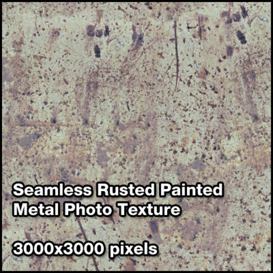 Picture of Seamless Metal Photo Texture Set - 3000x3000 Pixels - Rusty-Painted-Metal-Sheet