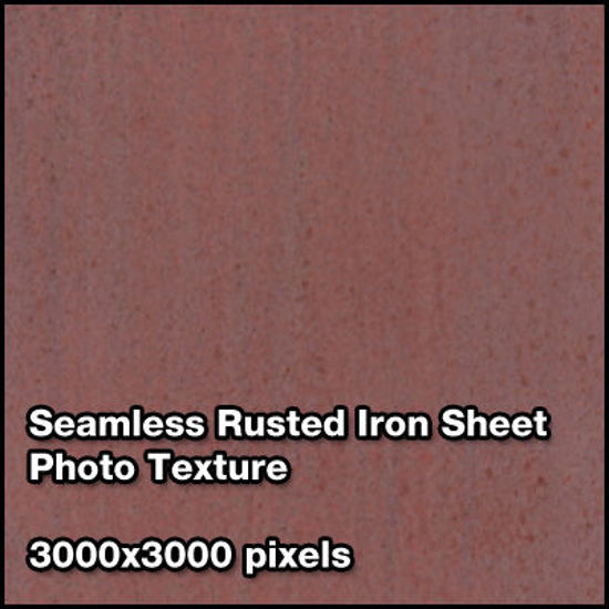 Picture of Seamless Metal Photo Texture Set - 3000x3000 Pixels - Rusted-Iron-Sheet