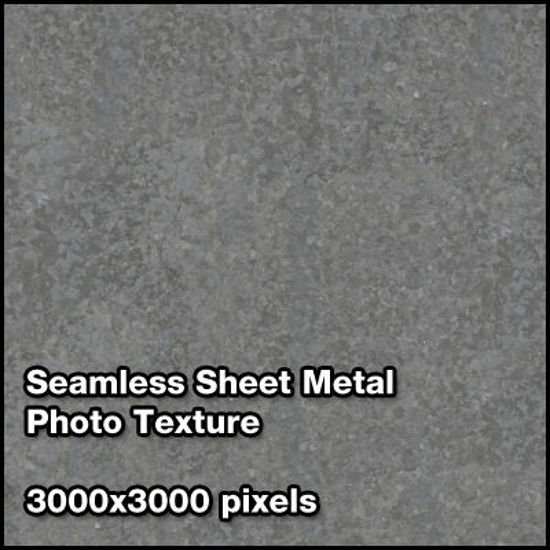 Picture of Seamless Metal Photo Texture Set - 3000x3000 Pixels - Sheetmetal