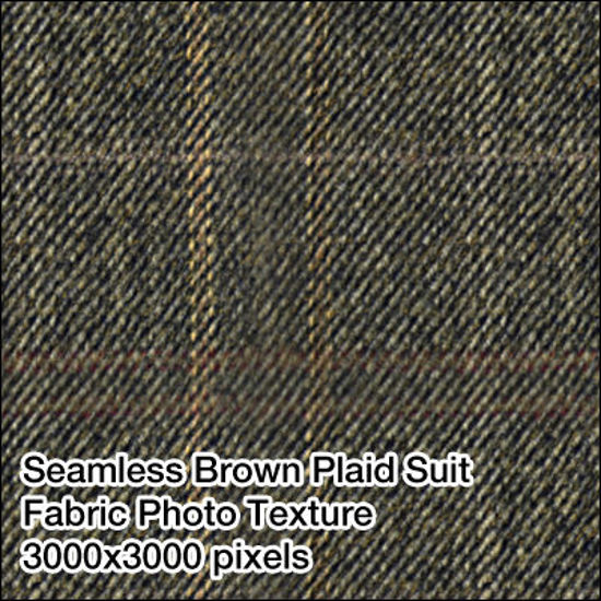 Picture of Seamless Men's Fabrics Photo Textures 3000x3000 pixels - Brown-Suit-Plaid