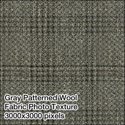 Seamless Men's Fabrics Photo Textures 3000x3000 pixels - Grey-Pattern-Suit-Fabric