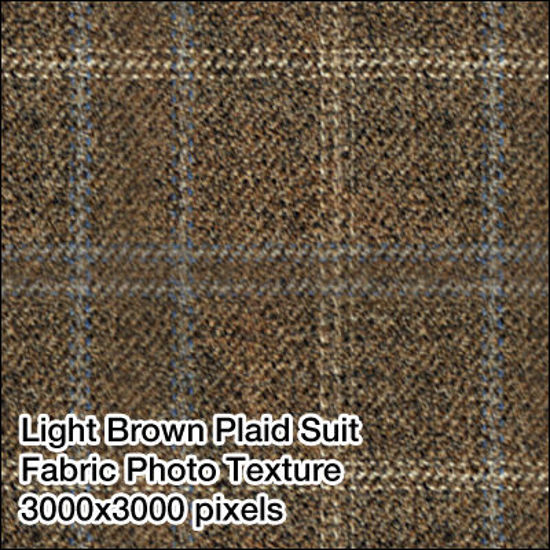 Picture of Seamless Men's Fabrics Photo Textures 3000x3000 pixels - Light-Brown-Suit-Plaid