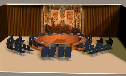 Picture of U.N. Council Chambers Scene
