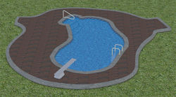 Outdoor Swimming Pool Scene