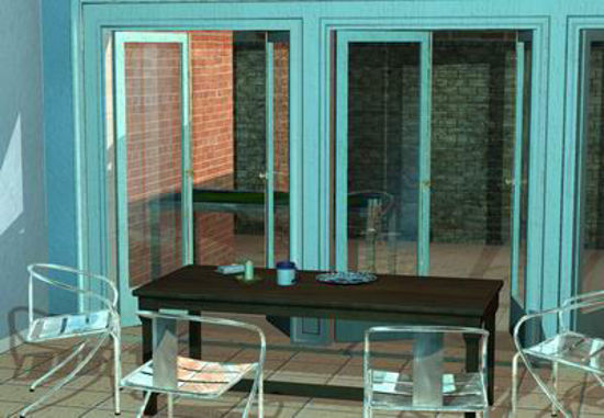 Picture of New York Dining room with patio -p4