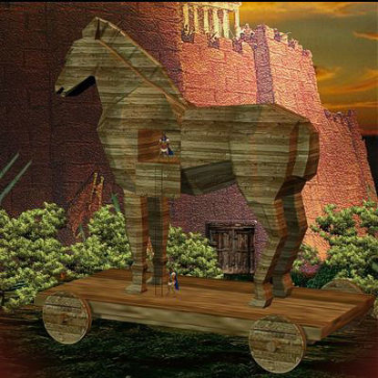 Picture of Greeks' trap: the Trojan Horse