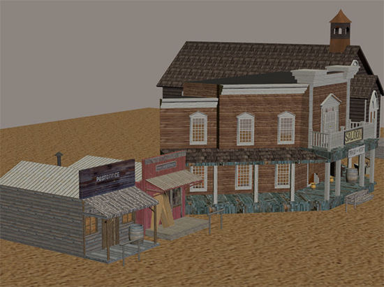 Picture of Complete Old West Town Street Scene (Number 1)