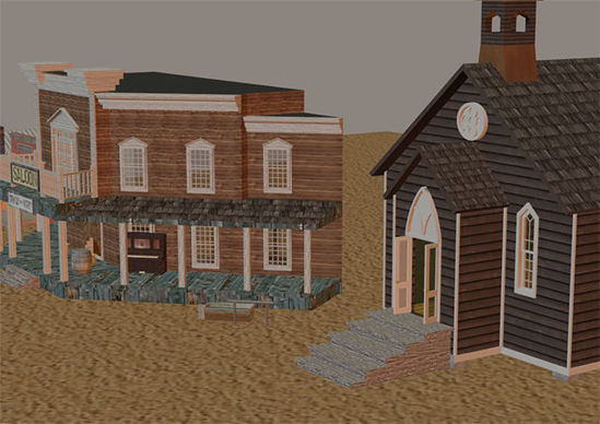 Picture of Complete Old West Town Street Scene (Number 1)