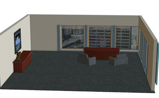 Picture of Business Executive's Office Scene