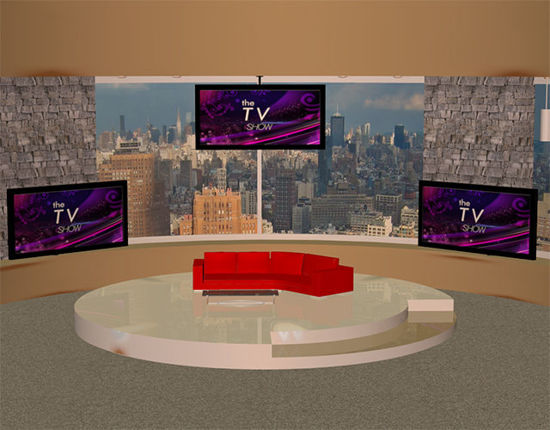 Picture of Daytime TV Talk Show Studio Set Scene