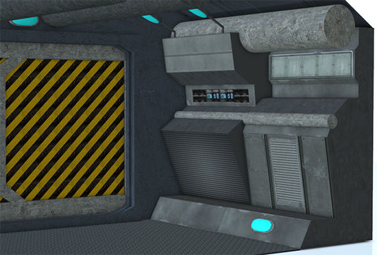 Picture of Modular Sci-Fi Corridor Scene