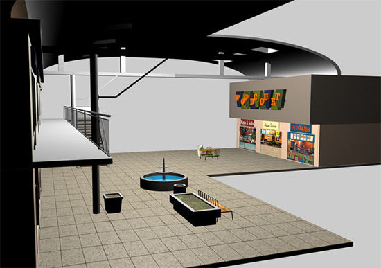 Picture of Modular Mall Scene - Food Court Part 2 - MallFoodCourt