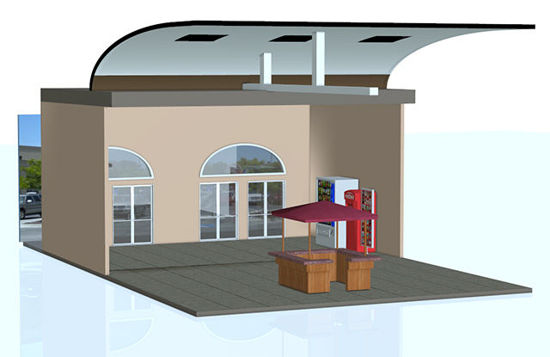 Picture of Modular Mall Scene - Mall Entrance Part 4
