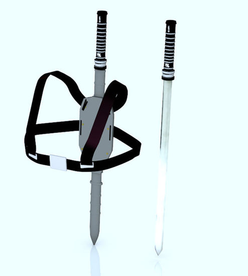 Picture of Sci-Fi Blade Movie Style Sword and Scabbard Models