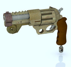 Steampunk Pistol Model