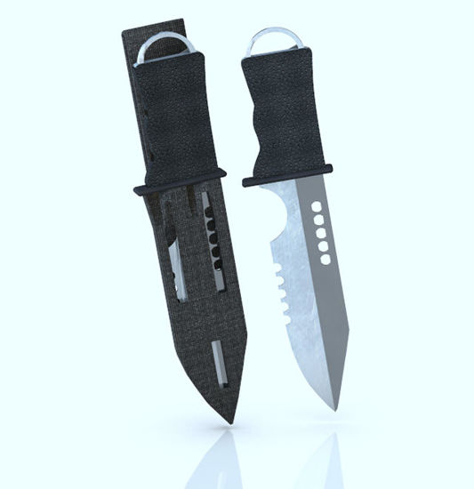 Picture of Sci-Fi Lightweight Combat Knife and Scabbard Props