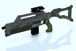 Sci-Fi Assault Rifle Model